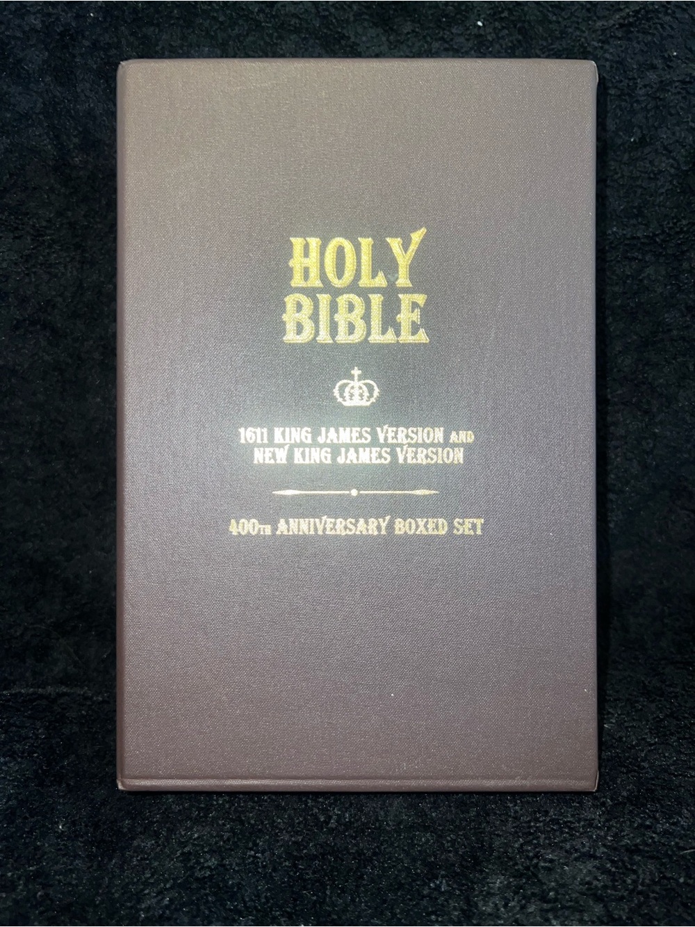 Holy Bible 400th Anniversary Boxed Set - Brown with Gold Lettering
